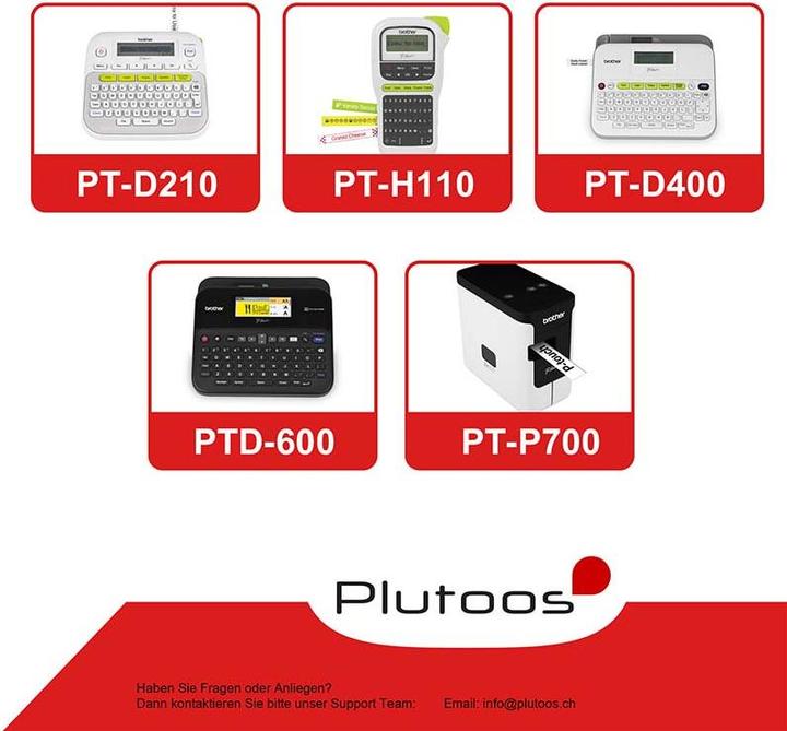 Produktbild Plutoos Brother P-Touch TZ-221 9mm kompatibel