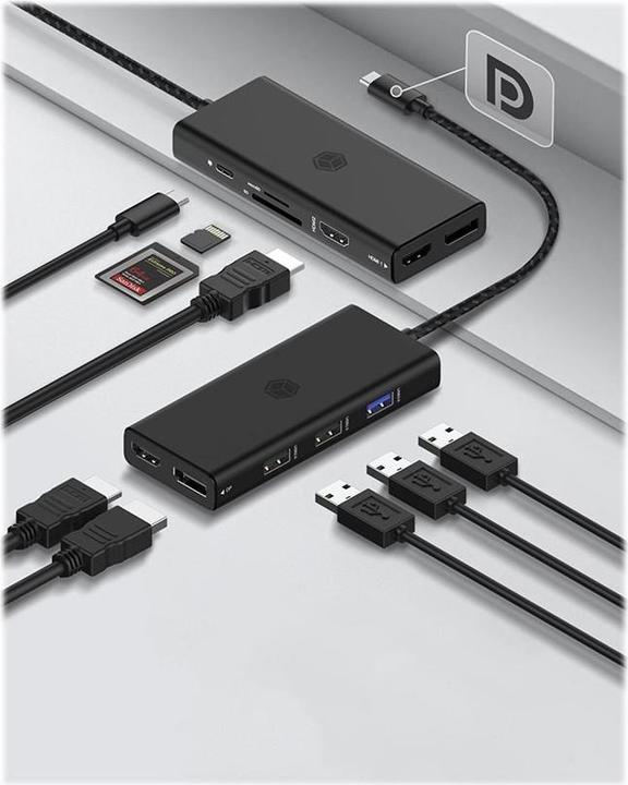 Immagine prodotto Icy Box IB-DK4011-CPD (USB-C, 9 porte)