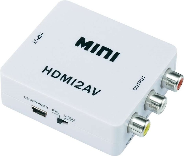 Image du produit SpeaKa Professional Convertisseur HDMI / RCA (1x HDMI femelle => 3x RCA femelles) Blanc (Modulateur HDMI)