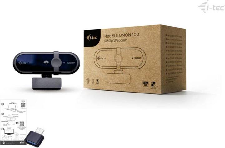 Actual product image i-tec SOLOMON 100 1080p Webcam (2 Mpx)