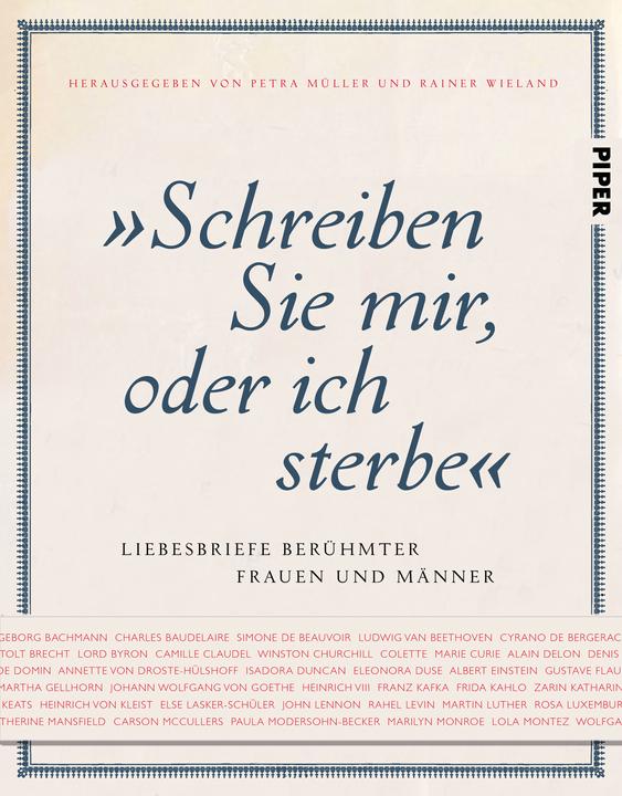 Produktbild Schreiben Sie mir, oder ich sterbe (Deutsch, Petra Müller, Rainer Wieland, 2016)