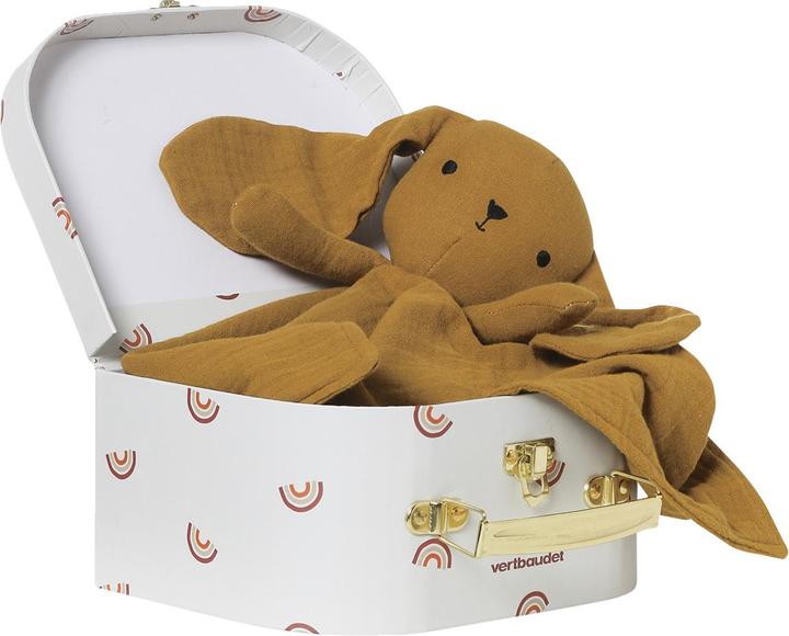 Produktbild Vertbaudet Baby Schmusetuch aus Baumwollmusselin mit Köfferchen