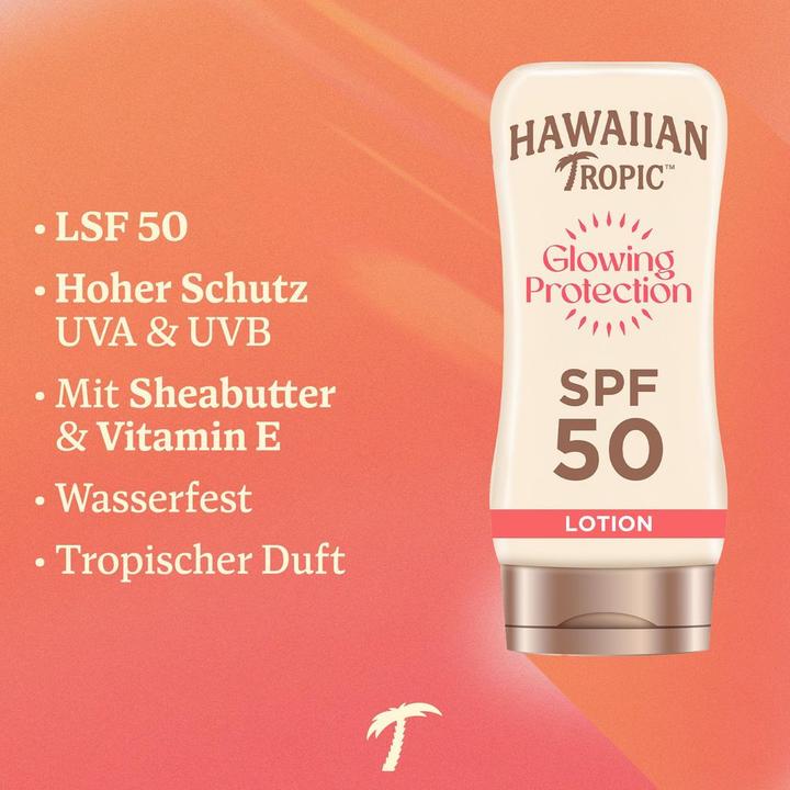 Actual product image Hawaiian Tropic Glowing Protection (Sun lotion, SPF 50+, 180 ml, 218 g)