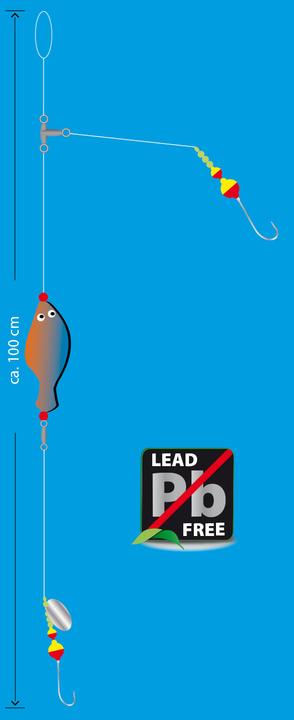 Immagine prodotto Aquantic Flatfish Spoon Rig Special 85g BF (100 cm)