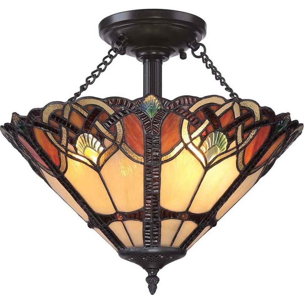 Elstead Lighting, Wandleuchte + Deckenleuchte, Cambridge Deckenleuchte E27 2-fach Vintage-Bronze (E27)
