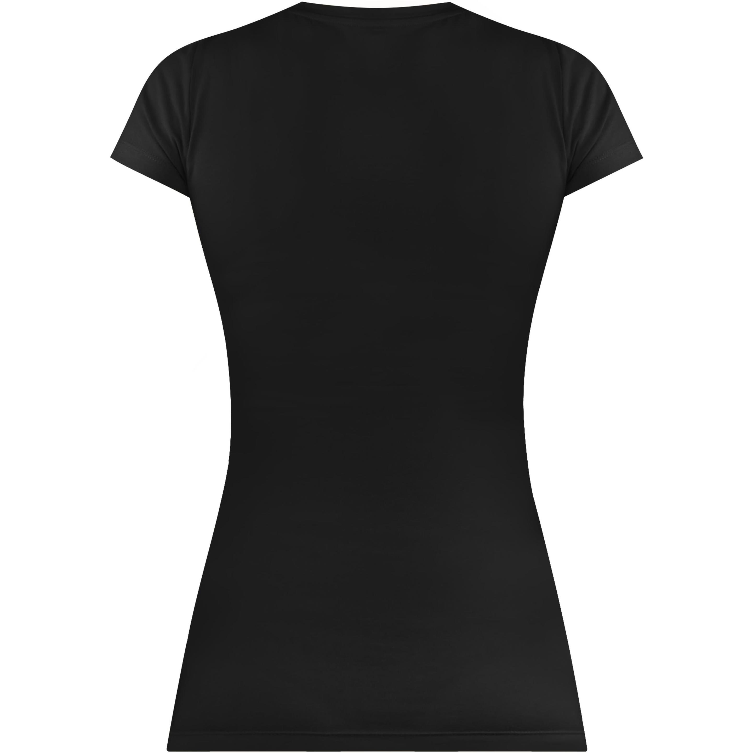 Thumbnail - Normani, Damen, Shirt, Figurbetontes T-Shirt mit V-Ausschnitt Siena, Schwarz, (3XL)