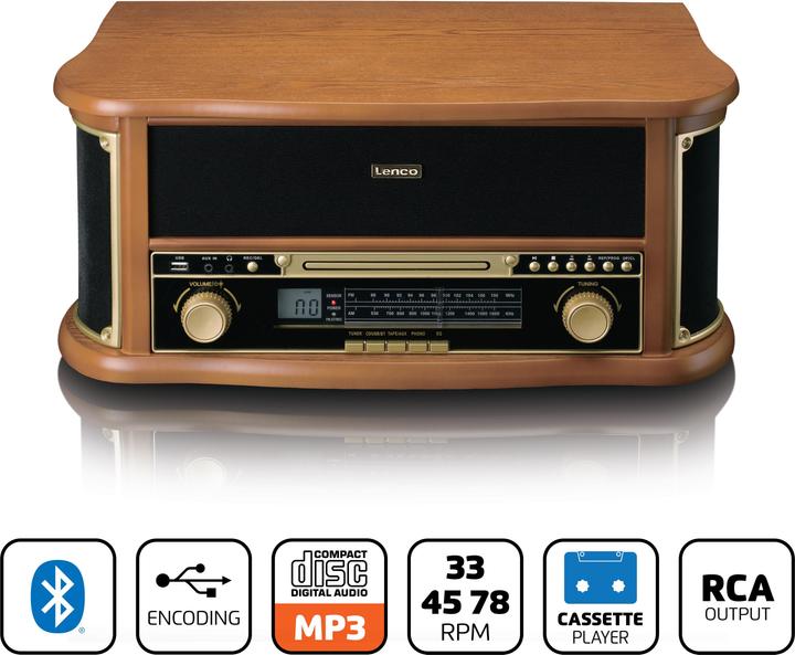 Image du produit Lenco TCD-2551 bois (Automatique)