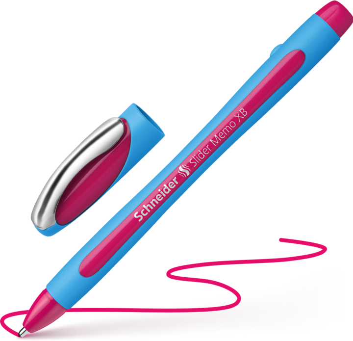 Produktbild Schneider Kugelschreiber Slider Memo (Pink, Blau, 10 x)
