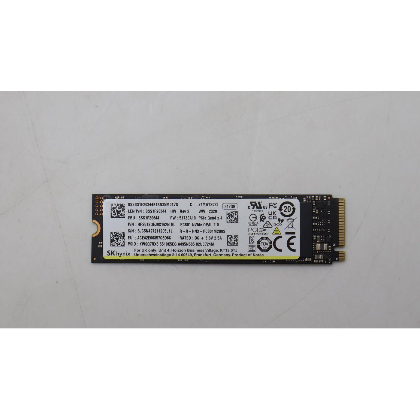 Lenovo Ssd asm (512 GB, M.2), SSD