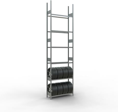 Actual product image Schulte Lagertechnik Wheels basic rack MULTIplus150