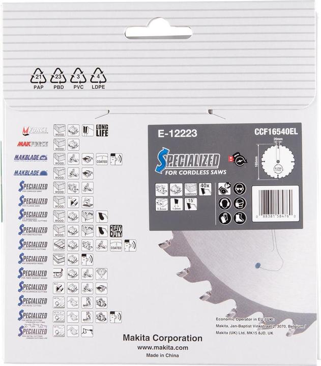 Actual product image Makita E-12223