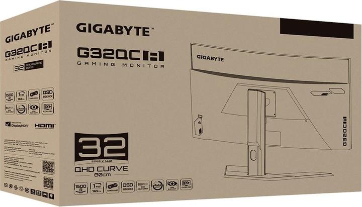 Produktbild Gigabyte G32QC A (2560 x 1440 Pixel, 31.50")