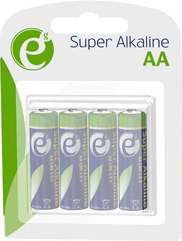 Actual product image Gembird EG-BA-AA4-01 - Disposable battery - AA - Alkaline - 1.5 V - 4 piece(s) (4 pcs., AA, 2900 mAh)