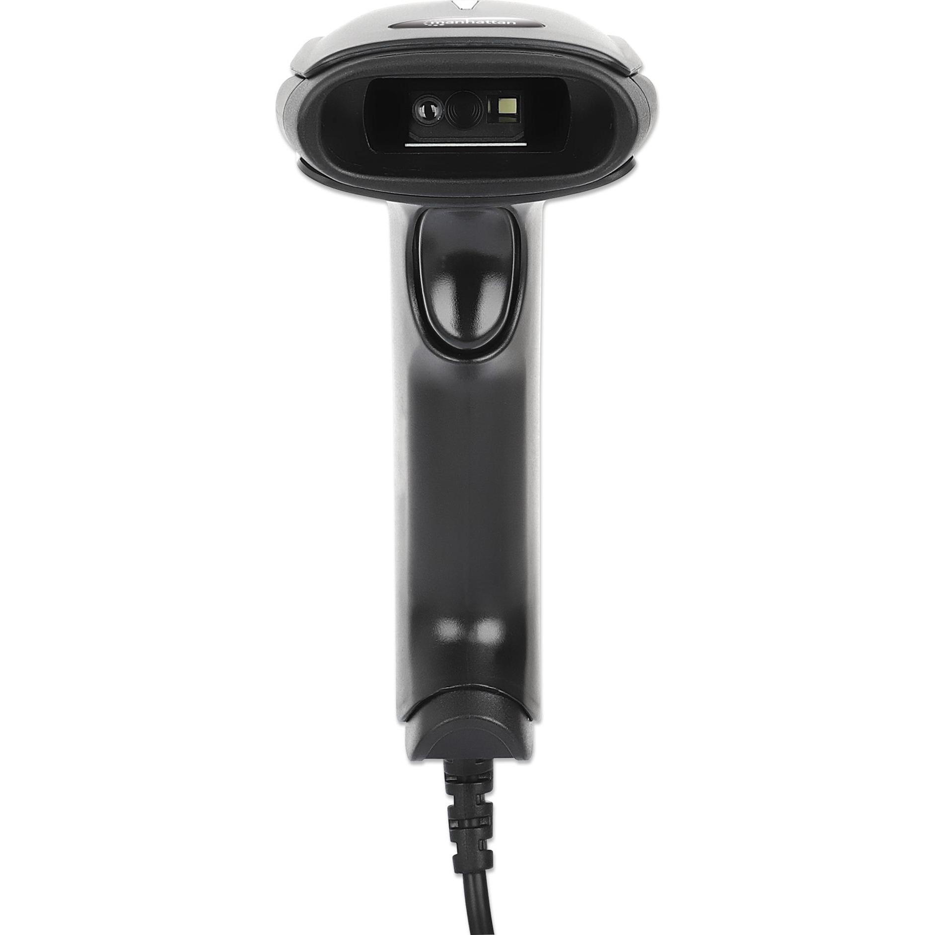 Thumbnail - Manhattan 2D LED-Barcodescanner (2D-Barcodes, 1D-Barcodes), Barcode-Scanner, Schwarz