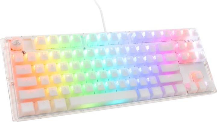 Produktbild Ducky One 3 Aura White TKL Gaming Tastatur, RGB LED - Gateron Baby Kangaroo (US) (US, Kabelgebunden)