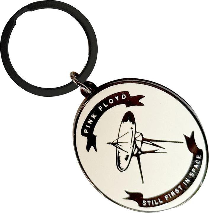 Actual product image Pink Floyd First In Space Oval Keyring