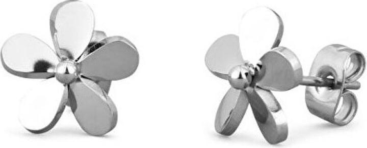 Image du produit Vuch Belle Acier Boucles d'oreilles Fleurs Fleurette Argent (Acier)