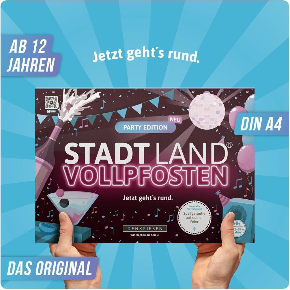Thumbnail - Denkriesen Stadt Land Vollpfosten Party Edition (Deutsch)