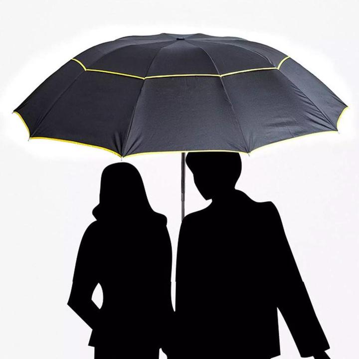 Image du produit JTI Parapluie, Compact - 130 cm - Noir / Jaune