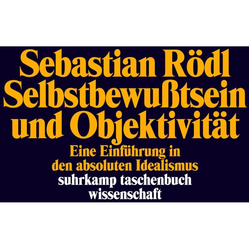 Thumbnail - Selbstbewusstsein und Objektivität, Fachbücher von Sebastian Rödl