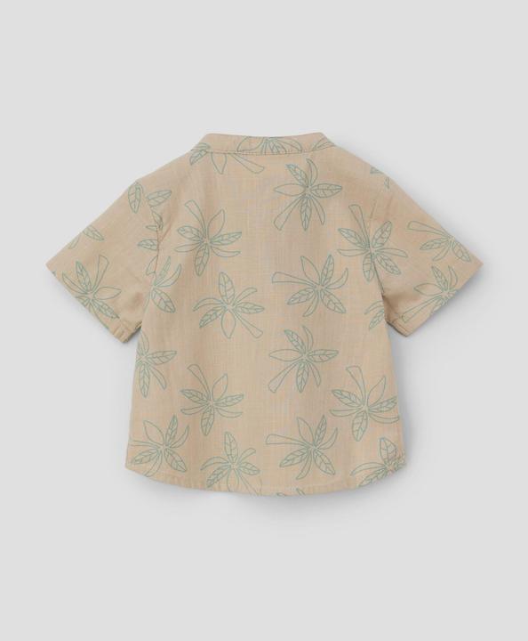 Immagine prodotto S.Oliver Hemd Gemustertes Kurzarmhemd in Leinen-Optik (80)