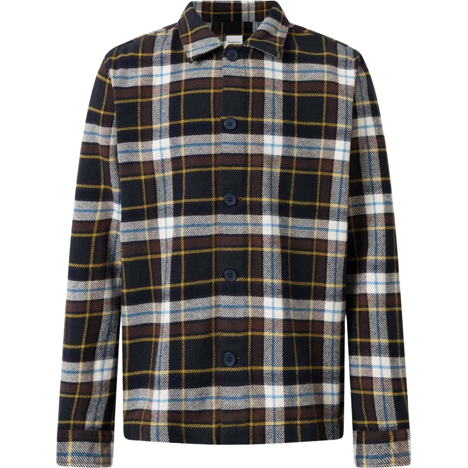 KnowledgeCotton Apparel, Herren, Hemd, hed gots/vegan, Blau, (M)