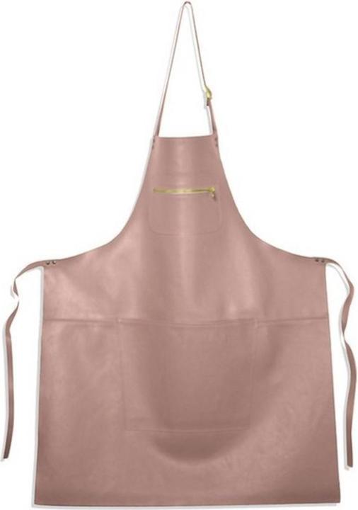 DutchDeluxes Leren Schort - Ritsstijl Roze (Taille unique)