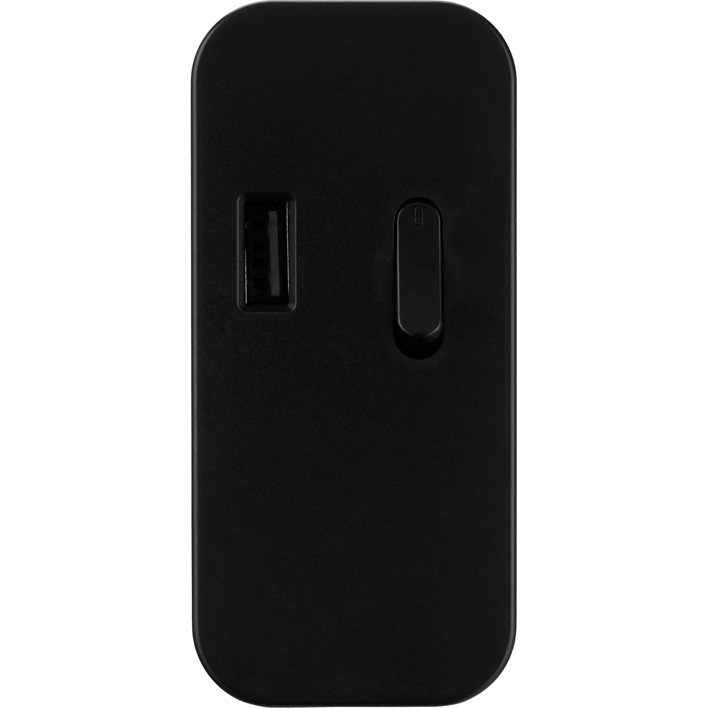 Thumbnail - REV, Schnurschalter, Schnur-Zwischenschalter 0033050512, mit USB-A, schwarz