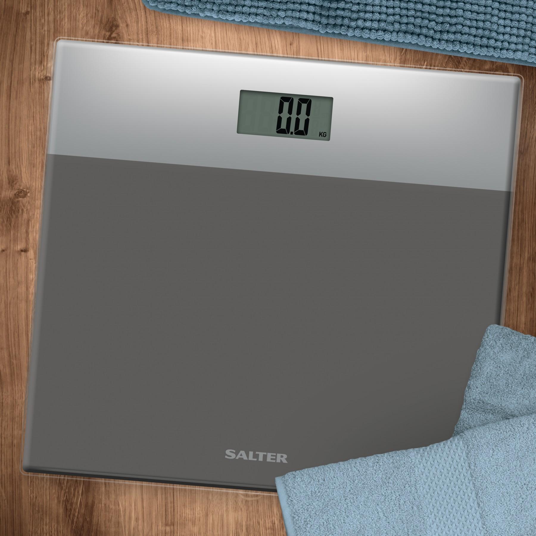 Thumbnail - Salter, Personenwaage, 9206 SVSV3R Digital Bathroom Scales Glass - Silver (180 kg)