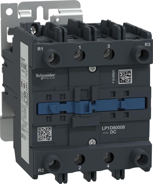 Produktbild Schneider Electric Schütz,2NO+2NC,125A,24Vdc,AC-1, 4-polig