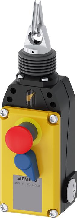 Actual product image Siemens Pull-wire switch with emergency stop, 3x M20x1.5, 1S+3Ö, latching to EN ISO 13850 3SE71411EG100CA1