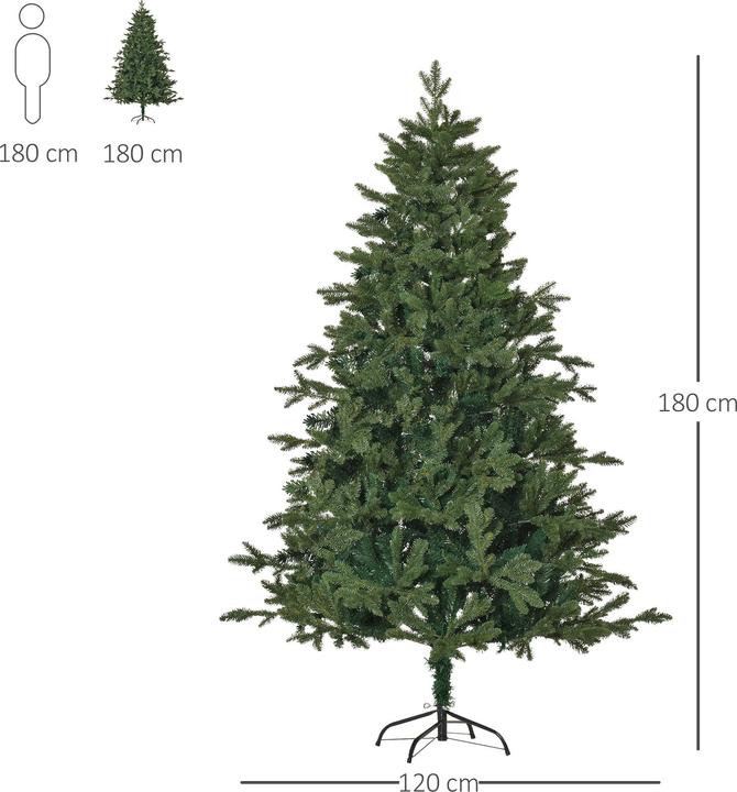 Actual product image Homcom Artificial Christmas tree (180 cm)
