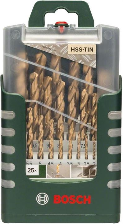 Image du produit Bosch Professional Zubehör Jeu de 25 mèches à métaux HSS-TiN (6 mm, 12 mm, 1 mm, 6,5 mm, 5,5 mm, 10 mm, 10,5 mm, 12,5 mm, 1,5 mm, 7 mm, 11 mm, 3 mm, 5 mm, 8,5 mm, 11,5 mm, 8 mm, 2,5 mm, 9 mm, 3,5 mm, 4,5 mm, 2 mm, 7,5 mm, 13 mm, 9,5 mm, 4 mm)