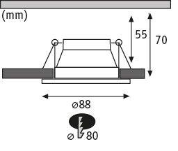 Produktbild Paulmann Einbauleuchte Cole Set (460 lm)