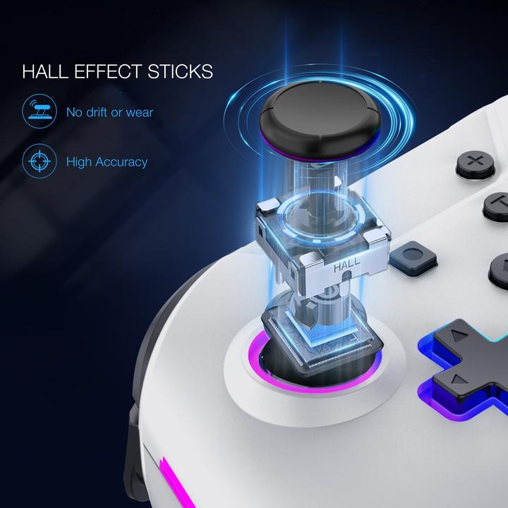 Actual product image Hyperkin NuRival Light Up Wireless Game Controller (Switch OLED, Switch, Switch Lite)