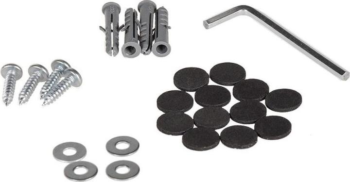 Actual product image Maclean MC-713 B MC-713 B Adjustable Under-Desk /Wall CPU Mount