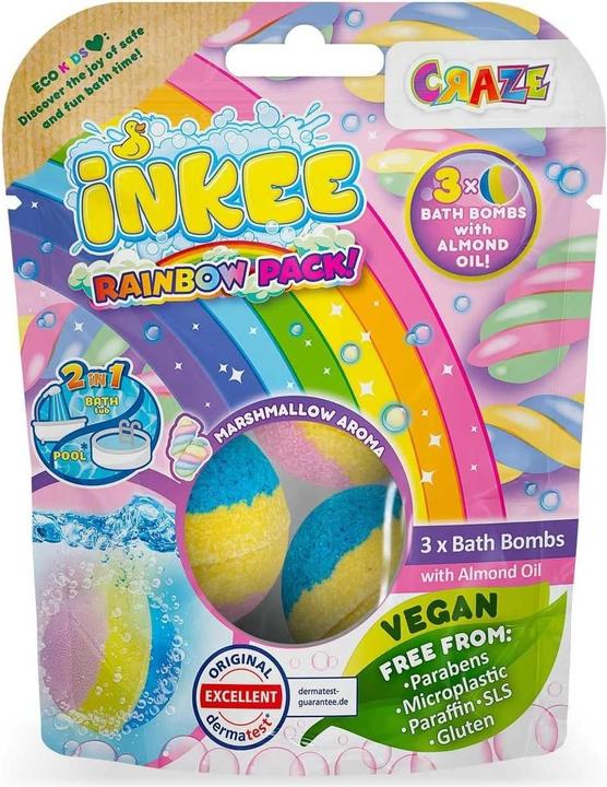 Produktbild Craze Inkee Rainbow Mulitpack (Badekugeln, 60 g)