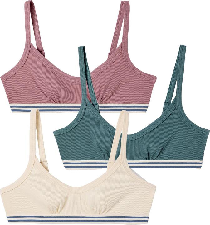 Produktbild Jonen Bio-Kollektion: 3er-Pack Mädchen Bustiers, uni (3er Pack)
