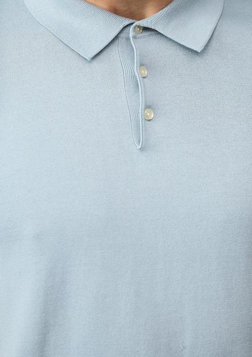 Produktbild s.Oliver Strickpullover Feinstrick-Poloshirt aus Baumwoll-Modalmix (L)