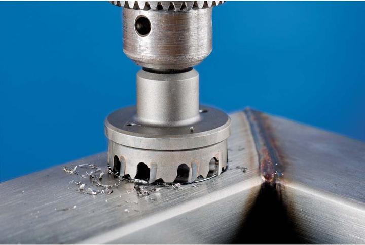 Produktbild Pferd Hartmetall Lochschneider/-Lochsäge Ø 105x8 mm Schaft-Ø 12 mm Schnitttiefe 4 mm universal (105 Millimeter)
