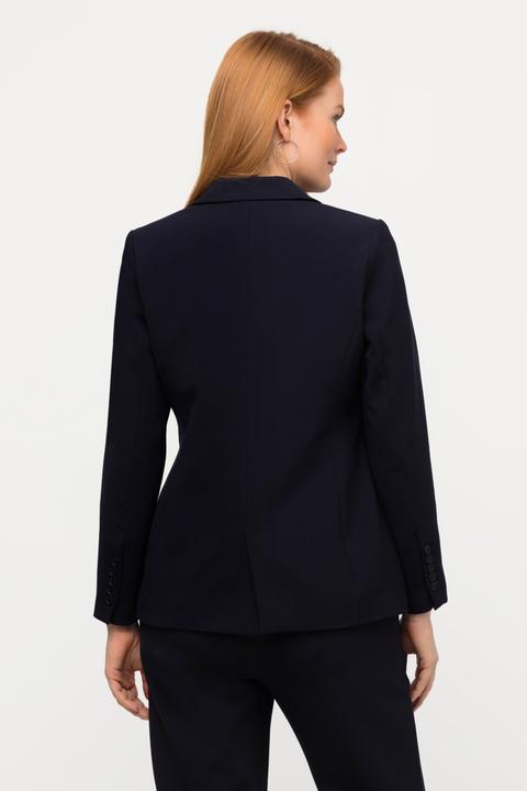 Immagine prodotto Ulla Popken Blazer con punto decorativo, revers, tasche a filetto (44)