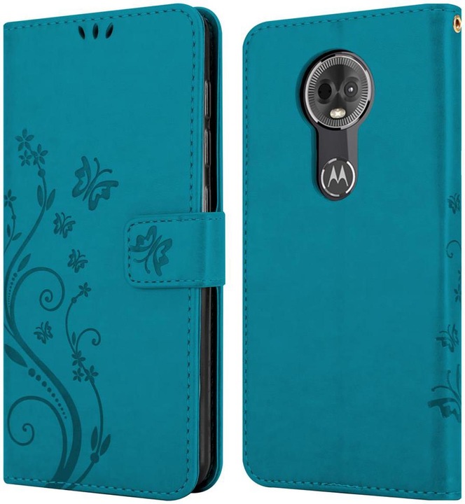 Actual product image Cadorabo Flower Book Cover (Motorola Moto E5 Plus)