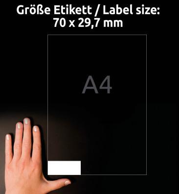 Actual product image Avery Universal labels