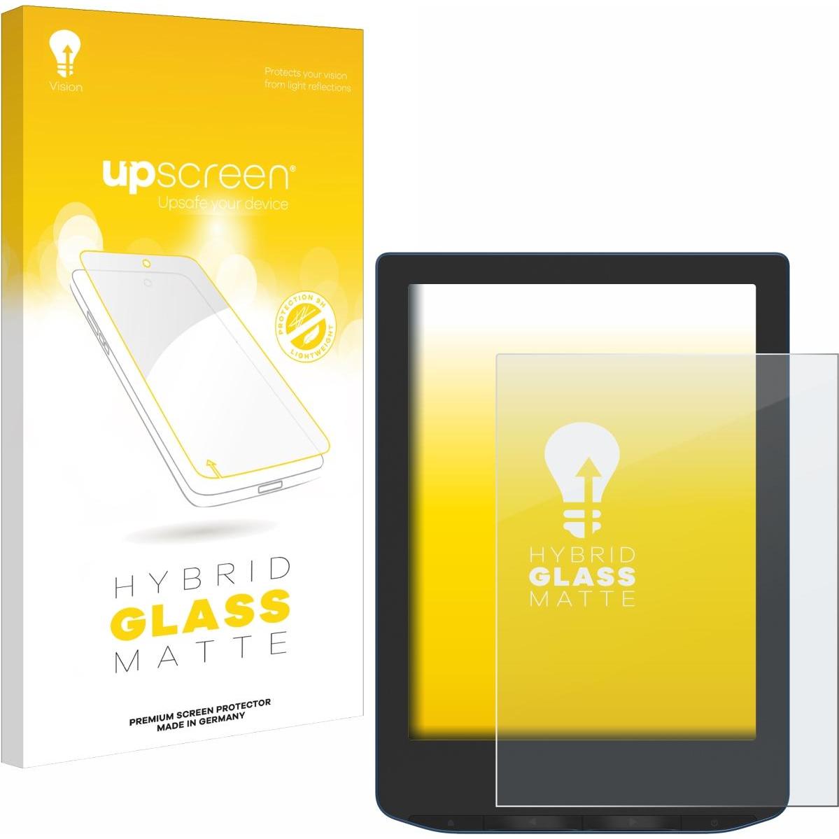 upscreen Schutzglas Schutzfolie Glas Folie Displayschutz matt, eReader Zubehör, Grau