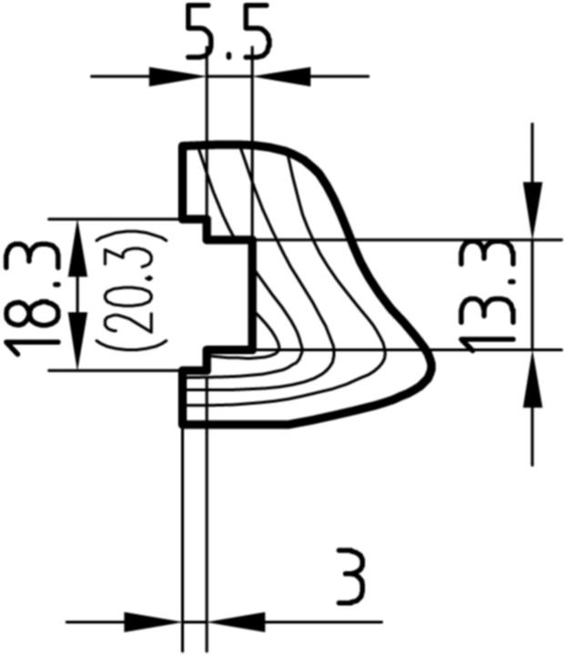 Actual product image Glutz Treplane 1838 Combi multi-point lock