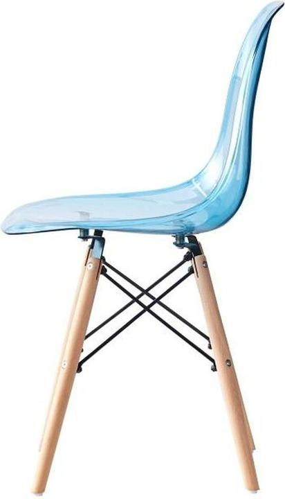 Produktbild DKD Home Decor Esszimmerstuhl natürlich Blau PVC Birke (50 x 46 x 83,5 cm)