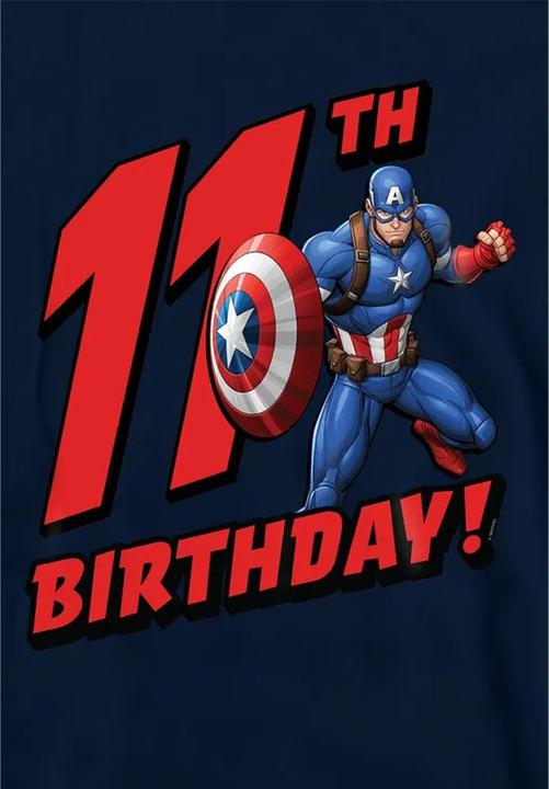 Produktbild Captain America Kapuzenpullover Zum Überziehen 11. Geburtstag (128)