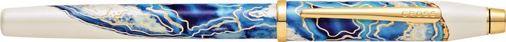 Actual product image Cross Wanderlust Malta F fountain pen gift box (Blue, White lacquer, Gold, Motif Malta, 1 x)