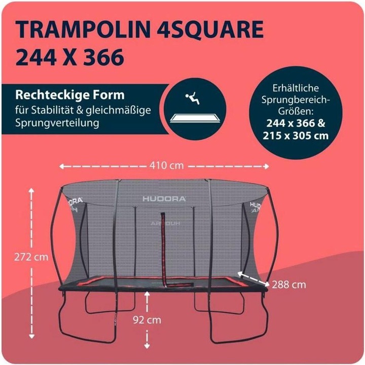 Actual product image Hudora 4Square (244 cm)