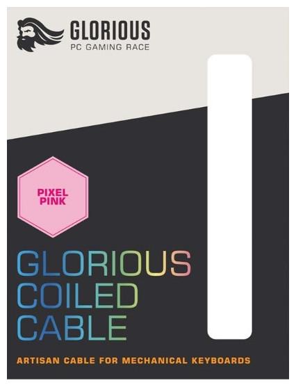 Produktbild Glorious PC Gaming Race Coiled Cable Prism Pink, USB-C auf USB-A Spiralkabel (1.37 m, USB 2.0)